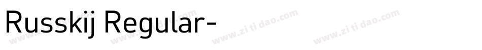 Russkij Regular字体转换